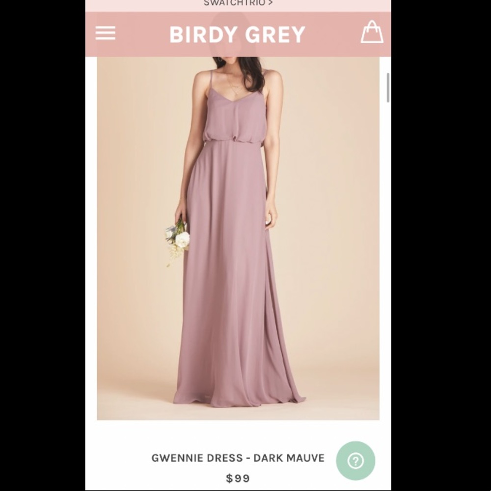 Birdy Grey Gwennie Dress- dark mauve